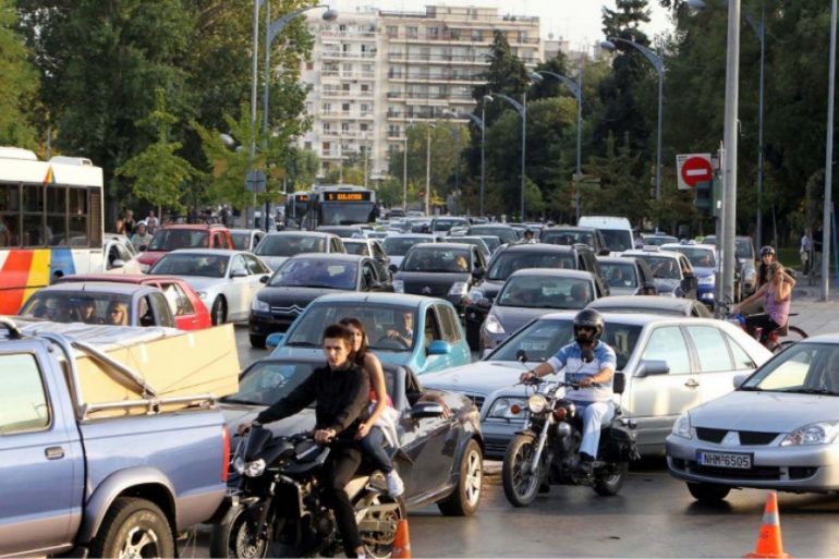 Κυκλοφοριακό χάος στο κέντρο της Θεσσαλονίκης