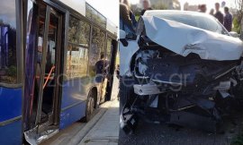 Κρήτη: Τροχαίο με λεωφορείο γεμάτο μαθητές