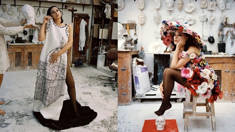 Η Monica Bellucci ποζάρει με Dolce & Gabbana σε ένα από τα πια εμβληματικά εξώφυλλα της καριέρας της