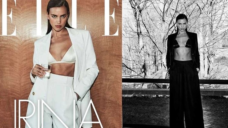 Irina Shayk: Ποζάρει για το εξώφυλλο του Elle με stylish outfits και εντυπωσιάζει