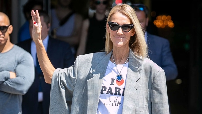 H εμφάνιση της Celine Dion στο Παρίσι φορώντας το θρυλικό διαμάντι Heart Of The Ocean του Τιτανικού