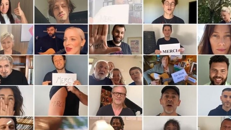 Monica Belluci Νίκος Αλιάγας και 350 celebrities ενώνουν τις φωνές τους για γιατρούς και νοσηλευτές